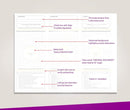 Blank Laser Checks, 3 per Page, Blue/Red Prismatic