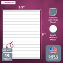 8-1/2" x 11", 14 Labels, per Sheet, 8.5" x 0.75"