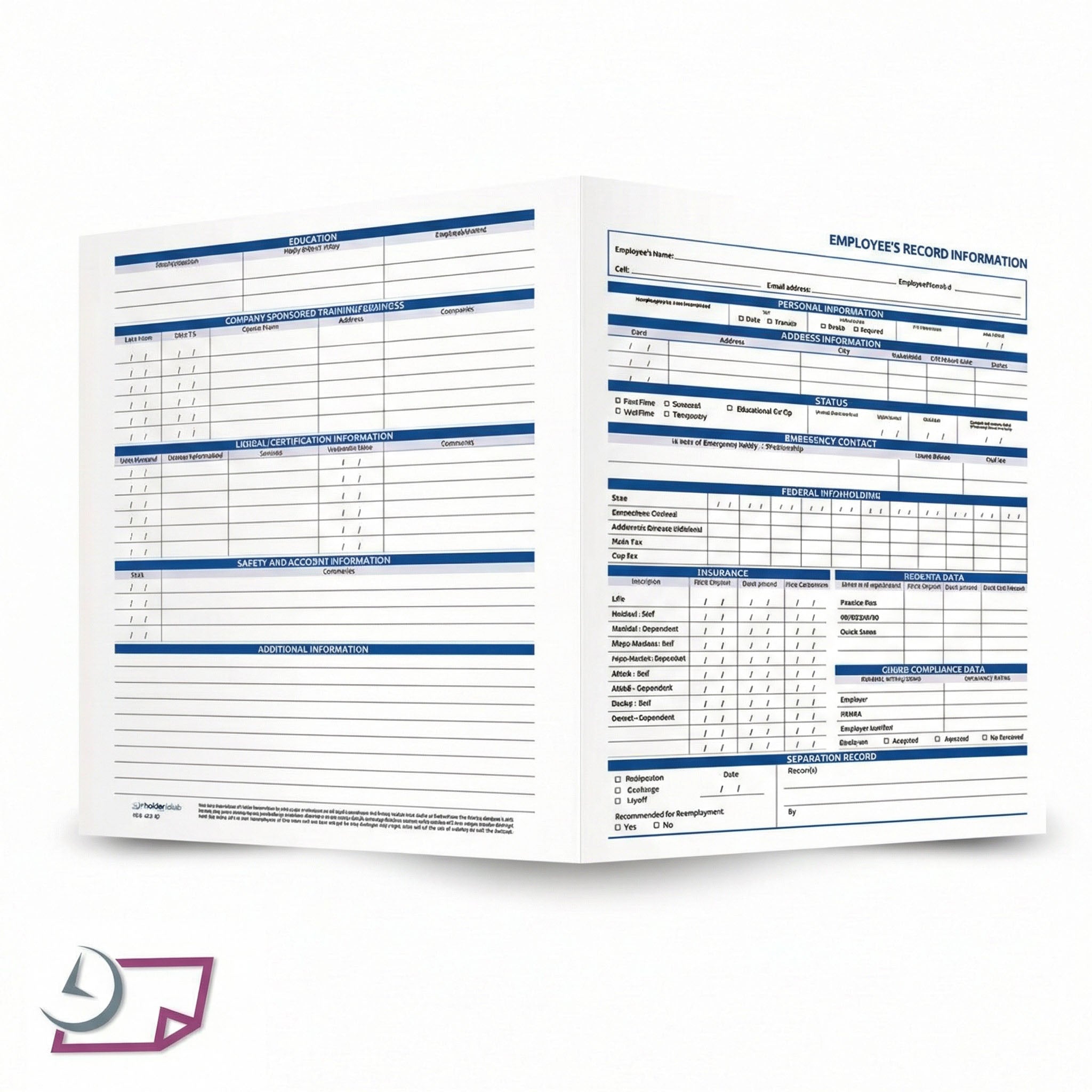 Employee Record Folders 9.5 x 11.5