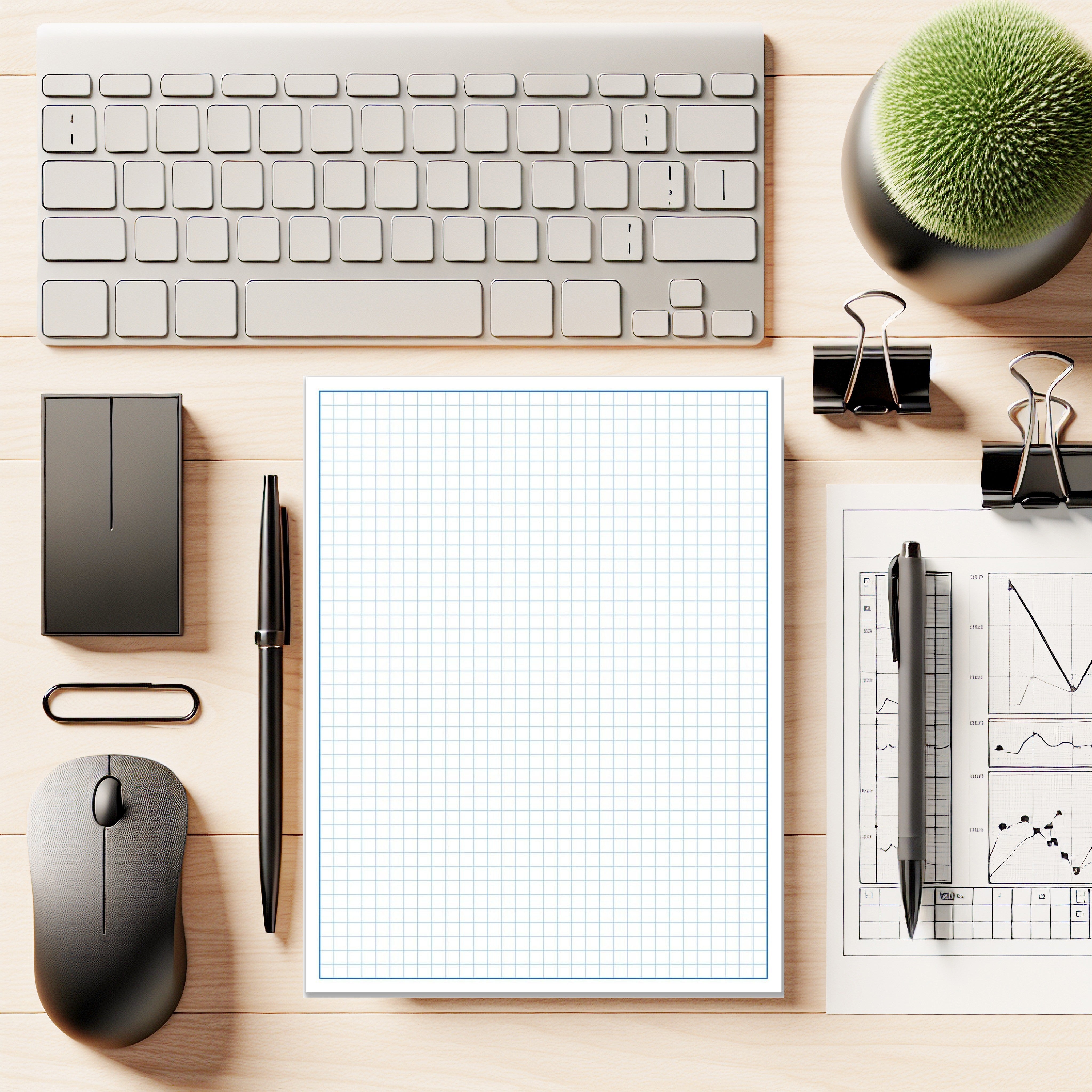 8-1/2 x 14" Quadrille Graph Paper Pad