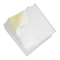 9-1/2 x 3-1/2" Continuous Paper, Color, 2 Part, Side Perfs