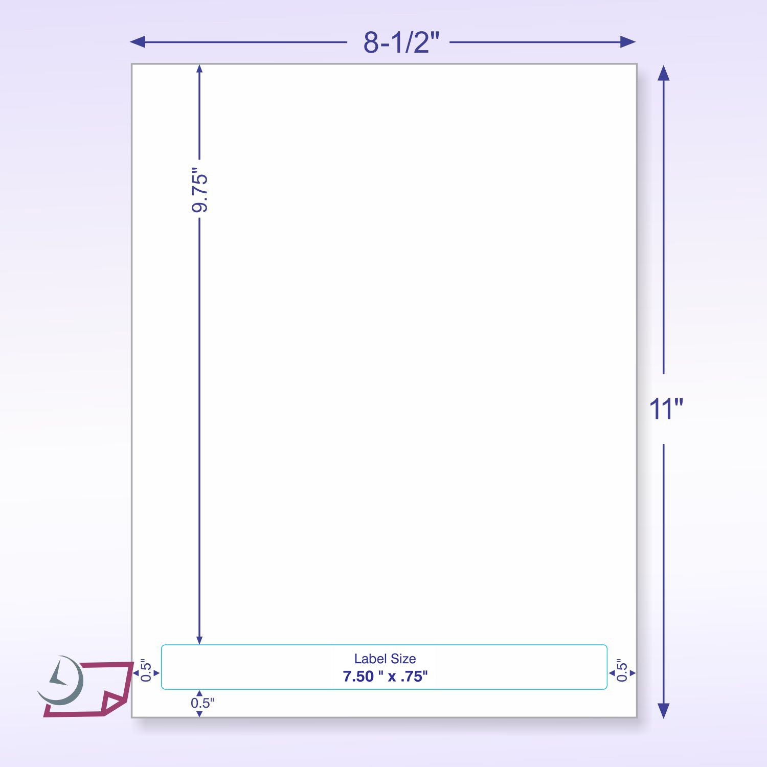 Integrated Lab Label Form 1 Label 7-1/2" x 3/4"