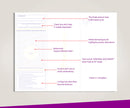 Blank Laser Top Check Paper, Blue/Red Prismatic