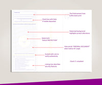 Blank Laser Top Check Paper, Blue/Red Prismatic