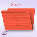 Real Estate Folder Right Panel List Letter Size, Orange