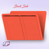 Real Estate Folder Right Panel List Letter Size, Orange