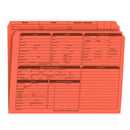 Real Estate Listing Folder, Right Panel List, Letter Size, Orange
