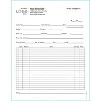 Multi Purpose Order Entry Form, Style #1