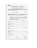 5 2/3" x 8 1/2", 3-Part Odometer Disclosure Statement
