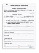 8-1/2 x 11", 3-Part Odometer Disclosure Statement