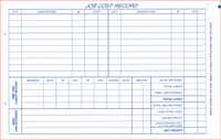 Job Work Order, Side Stub, 8 1/2 X 5 2/3"