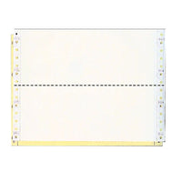 9-1/2 x 3-1/2" Continuous Paper, Color, 2 Part, Side Perfs