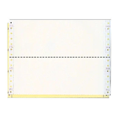 9-1/2 x 3-1/2" Continuous Paper, Color, 2 Part, Side Perfs
