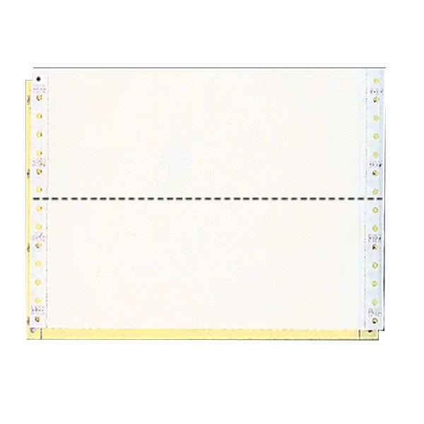 9-1/2 x 3-1/2" Continuous Paper, Color, 2 Part, Side Perfs