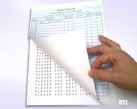 Patient Sign in Form Blue