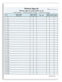 Patient Sign in Form Blue