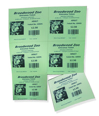 8-1/2 x11 Laser Cards 6 Up - Green