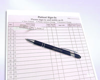 Patient Sign in Form Purple