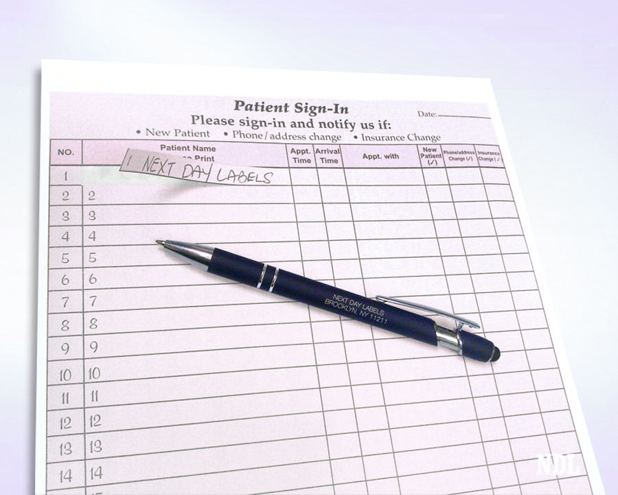 Patient Sign in Form Purple