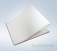 14-7/8x11" Continuous Paper  20# White, 1 Part, No Side Perfs