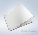14-7/8 x 11" Continuous Paper 15# White, 3 Part, No Side Perfs