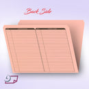 Real Estate Folder Right Panel List Letter Size, Pink