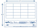 8-1/2" x 11" Wrist Band For Adults 20 Labels