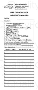 Portable Monthly Fire Extinguisher Inspection Form