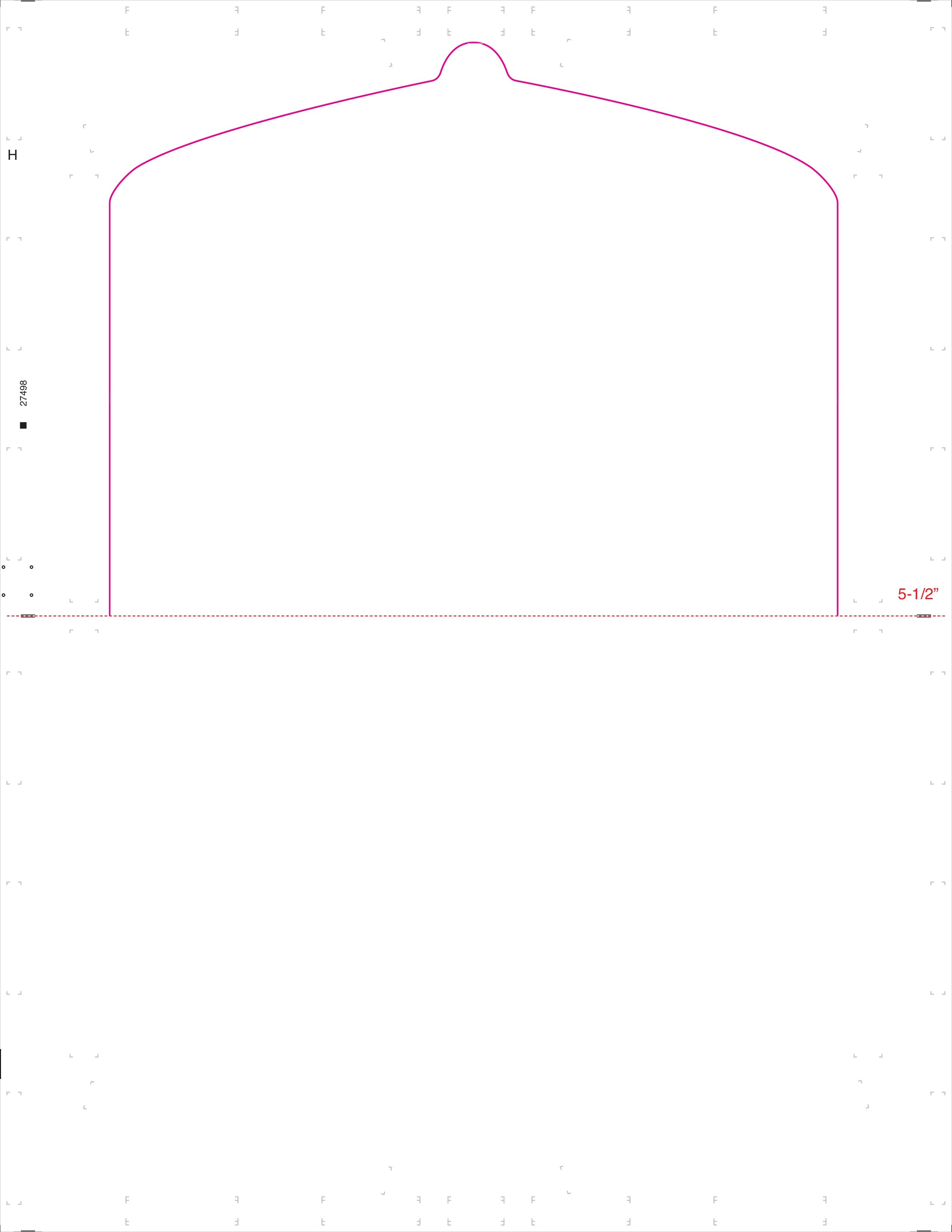 8 1/2″ x 11″ Pressure Seal Form, Multi Purpose Blank Face with Flip Tab, V Fold