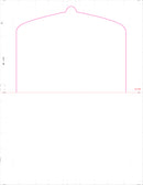 8 1/2" x 11" Pressure Seal Form, Multi-Purpose Blank Face, V Fold Flip Tab.