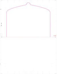 8 1/2" x 11" Pressure Seal Form, Multi-Purpose Blank Face, V Fold Flip Tab.