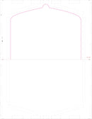 8 1/2" x 11" Pressure Seal Form, Multi-Purpose Blank Face, V Fold Flip Tab.