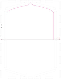 8 1/2" x 11" Pressure Seal Form, Multi-Purpose Blank Face, V Fold Flip Tab.