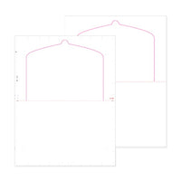 8 1/2″ x 11″ Pressure Seal Form, Multi Purpose Blank Face with Flip Tab, V Fold