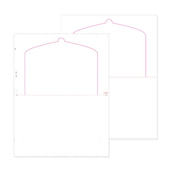 8 1/2″ x 11″ Pressure Seal Form, Multi Purpose Blank Face with Flip Tab, V Fold