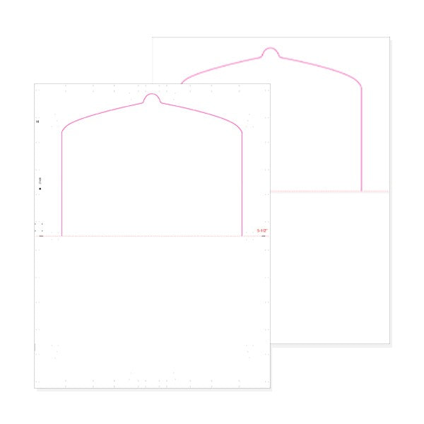 8 1/2″ x 11″ Pressure Seal Form, Multi Purpose Blank Face with Flip Tab, V Fold