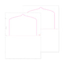 8 1/2" x 11" Pressure Seal Form, Multi-Purpose Blank Face, V Fold Flip Tab.