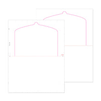 8 1/2" x 11" Pressure Seal Form, Multi-Purpose Blank Face, V Fold Flip Tab.