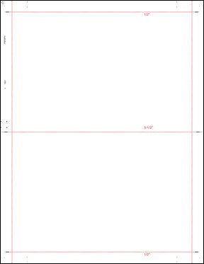 8 1/2″ x 11″ Pressure Seal Form, Multi Purpose Blank Face with 20% Screenback, V Fold