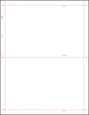 8 1/2" x 11" Pressure Seal Form, Multi-Purpose Blank Face, V Fold.