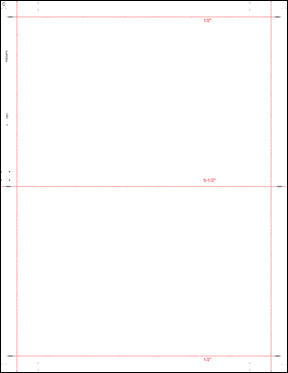 8 1/2" x 11" Pressure Seal Form, Multi-Purpose Blank Face, V Fold.
