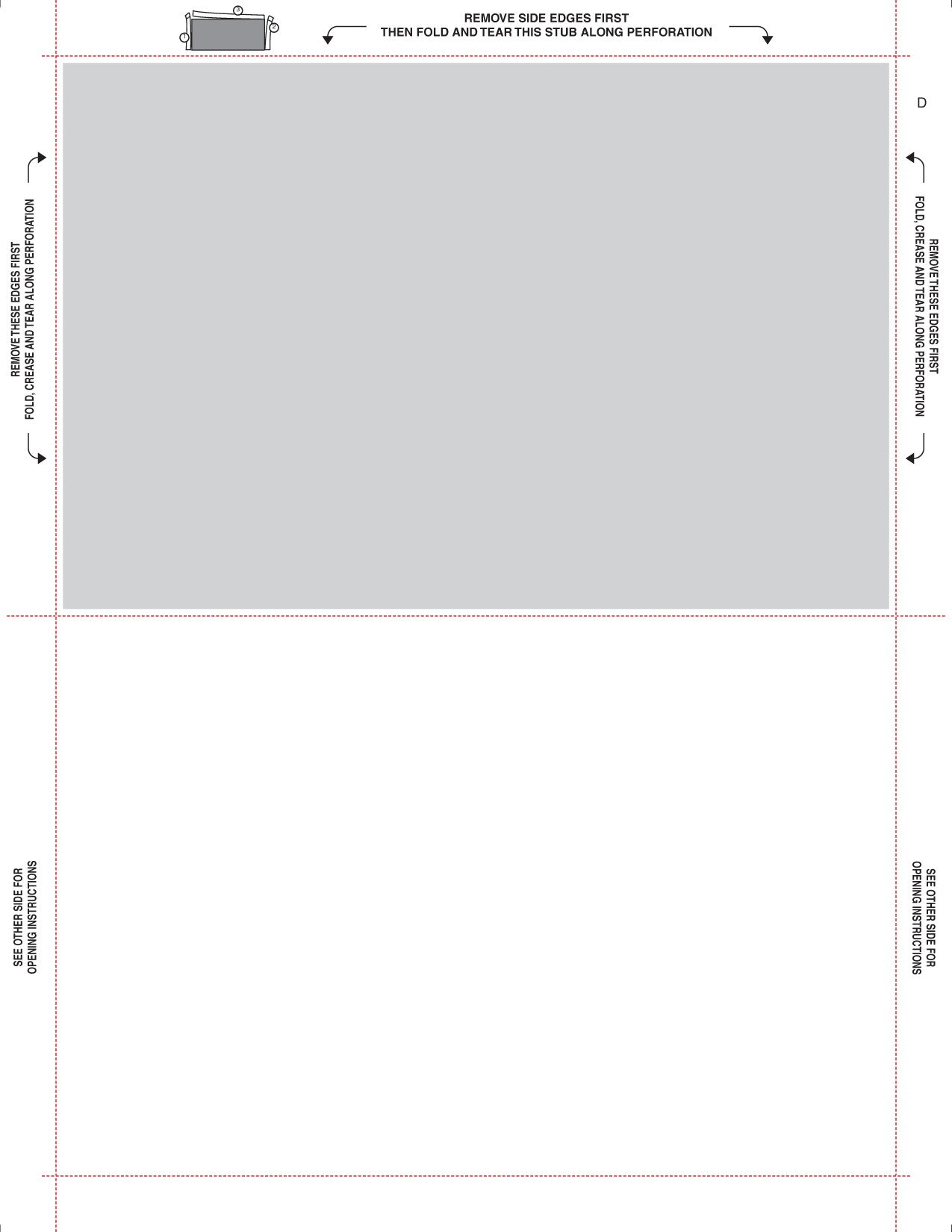 8 1/2″ x 11″ Pressure Seal Form, Multi Purpose Blank Face with 20% Screenback, V Fold