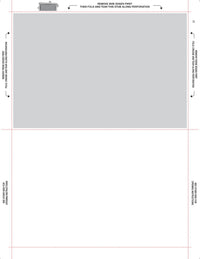 8 1/2″ x 11″ Pressure Seal Form, Multi Purpose Blank Face with 20% Screenback, V Fold