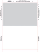 8 1/2" x 11" Pressure Seal Form, Multi-Purpose Blank Face, V Fold.