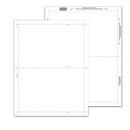 8 1/2" x 11" Pressure Seal Form, Multi-Purpose Blank Face, V Fold.