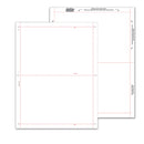 8 1/2″ x 11″ Pressure Seal Form, Multi Purpose Blank Face, V Fold