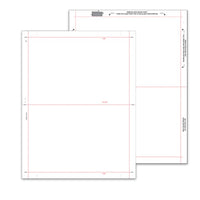 8 1/2″ x 11″ Pressure Seal Form, Multi Purpose Blank Face, V Fold