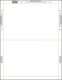 8 1/2" x 11" Pressure Seal Form, Multi-Purpose Blank Face, V Fold.