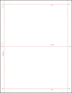 8 1/2″ x 11″ Pressure Seal Form, Multi Purpose Blank Face, V Fold
