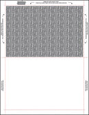 8 1/2″ x 11″ Pressure Seal Form, Multi Purpose Blank Face with Blockouts, V Fold